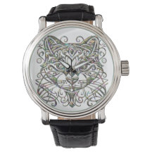 Cat Watch met Abalone Metallic 3d Jewelry Kijk