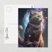 Cat Watcher. Briefkaart (Voorkant / Achterkant)