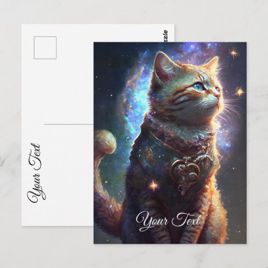 Cat Watcher. Briefkaart (Voorkant / Achterkant)