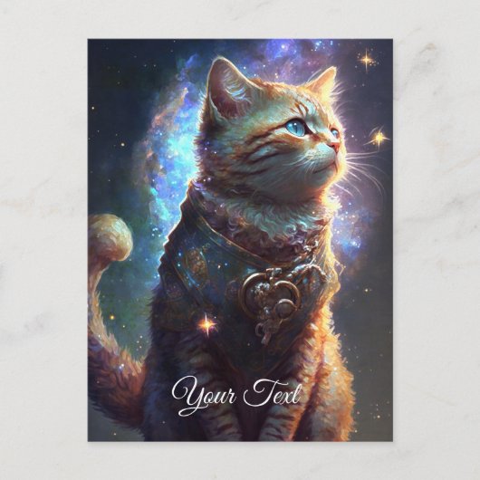 Cat Watcher. Briefkaart (Voorkant)