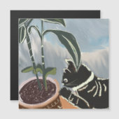 Cat Watching House Planten Kaart (Voorkant / Achterkant)