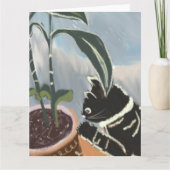 Cat Watching House Planten Kaart (Voorkant)