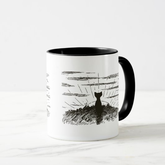 Cat Watching Sunset Mok (Voorkant rechts)