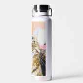 Cat Water Bottle – Stay Hydrated with Feline Charm Waterfles (Achterkant)