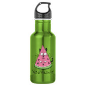 Cat Watermelon Kinder Funny Cute Waterfles (Voorkant)