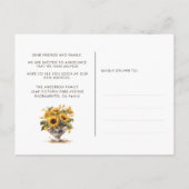 Cat We hebben verhuisaankondiging verplaatst Aankondigingskaart (Achterkant)