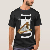 Cat Wearing Sunglasses Playing Harp T-shirt (Voorkant)