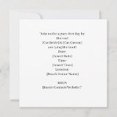 Cat Wedding Beach Wedding Thema Save The Date (Achterkant)