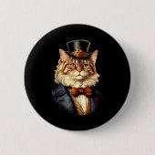 Cat Wedding Bruid Bruidegom Huisdier Kat Eigenaren Ronde Button 5,7 Cm (Voorkant)