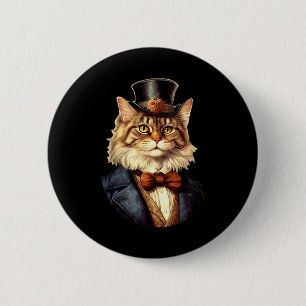 Cat Wedding Bruid Bruidegom Huisdier Kat Eigenaren Ronde Button 5,7 Cm