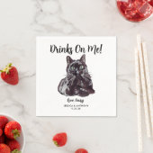Cat Wedding Cocktail Napkins Servet (Insitu)