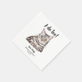 Cat Wedding Cocktail Napkins Servet (Hoek)