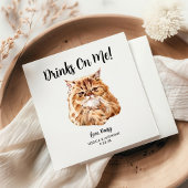 Cat Wedding Cocktail Napkins Servet