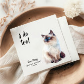 Cat Wedding Cocktail Napkins Servet