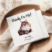 Cat Wedding Cocktail Napkins Servet