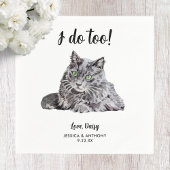 Cat Wedding Cocktail Napkins Servet