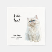 Cat Wedding Cocktail Napkins Servet (Voorkant)