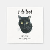 Cat Wedding Cocktail Napkins Servet (Voorkant)