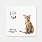 Cat Wedding Cocktail Servet (Voorkant)