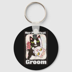 Cat Wedding Dance Groom Sleutelhanger