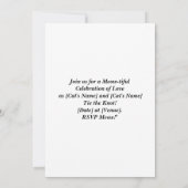 CAT WEDDING Save the Date uitnodiging (Achterkant)