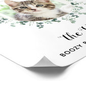 Cat Wedding Signature Drink Foto Cocktail Bar Poster (Hoek)