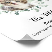 Cat Wedding Signature Drink Foto Cocktail Bar Poster (Hoek)