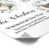 Cat Wedding Signature Drinken Custom Cocktail Bar Poster (Hoek)