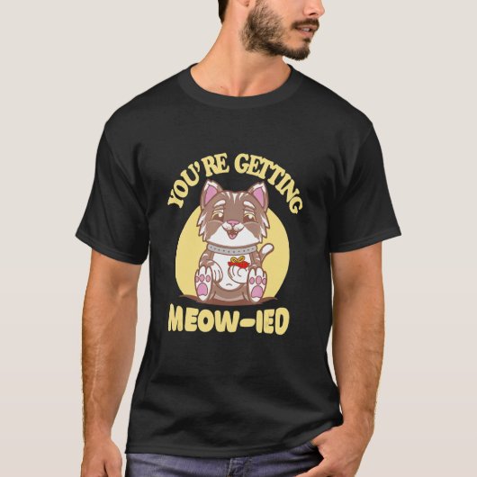 Cat Wedding T-shirt (Voorkant)