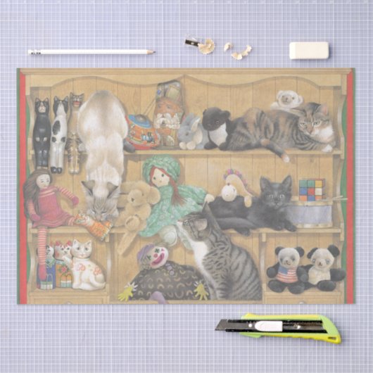CAT-WEEFSELPAPIER TISSUEPAPIER (Craft)