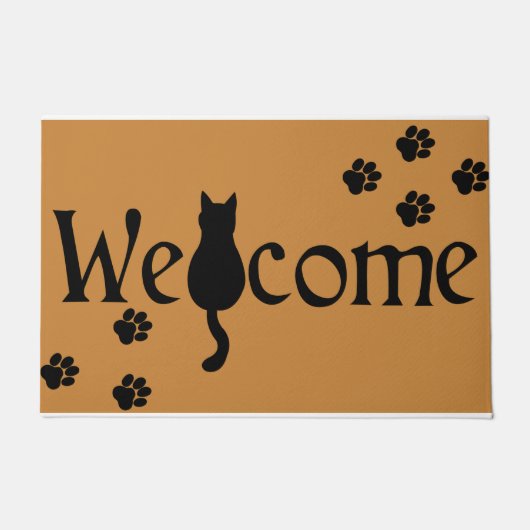 Cat Welcome Doormat, Cute Cat Doormat Deurmat (Voorkant)