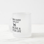 CAT-WERK BETER LEVEN MATGLAS KOFFIEMOK (Voorkant links)