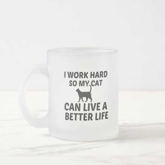 CAT-WERK BETER LEVEN MATGLAS KOFFIEMOK (Links)