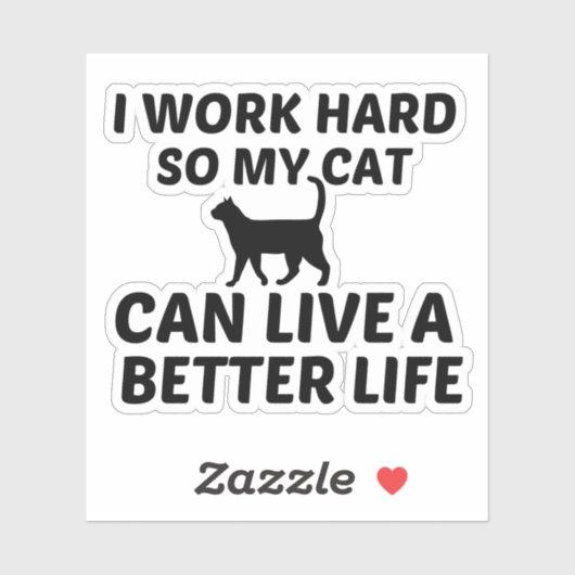 CAT-WERK BETER LEVEN STICKER (Vel)