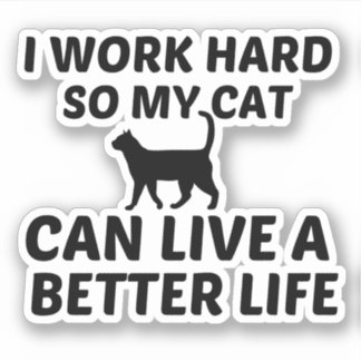 CAT-WERK BETER LEVEN STICKER