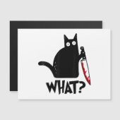 Cat What_ Funny Black Cat  (Voorkant / Achterkant)