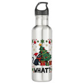 Cat What Funny Black Cat Pushing Christmas Tree Ug Waterfles (Voorkant)
