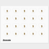 Cat what _ Grappige griezelige kat met mes Hart Sticker (Vel)