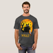 Cat What Murderous Black Cat With Knife Costume T-shirt (Voorkant volledig)