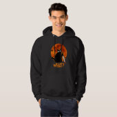 Cat What Murderous Black Cat With Knife Halloween Hoodie (Voorkant volledig)