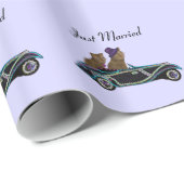 Cat Wheels net getrouwd Cadeaupapier (Rol Hoek)