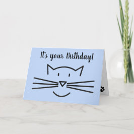 Cat Whiskers Design Wenskaart Feestdagen Kaart
