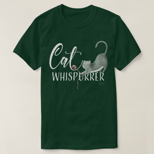 Cat Whisperer Cute Cat LoverGift T-shirt (Design voorkant)