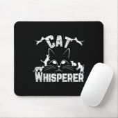 Cat Whisperer Funny Cat Lover Kat Face Distresse Muismat (Met muis)