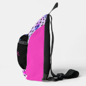 Cat Whisperer Kleurrijke Tie Dye Roze leuk gezegde Sling Bag (Rechts)