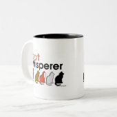 Cat Whisperer Tweekleurige Koffiemok (Voorkant links)
