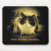 Cat wil dat muizen uitkomen en spelen muismat (Voorkant)