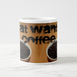 Cat wil koffie 20 oz. Mok van RoseWrites