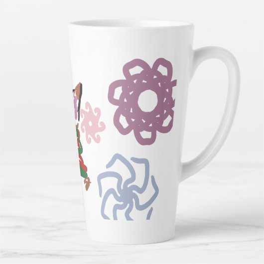 Cat winter  latte mok (Rechts)