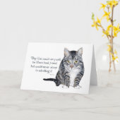Cat Wisdom - en vriendschap Kaart (Gele Bloem)